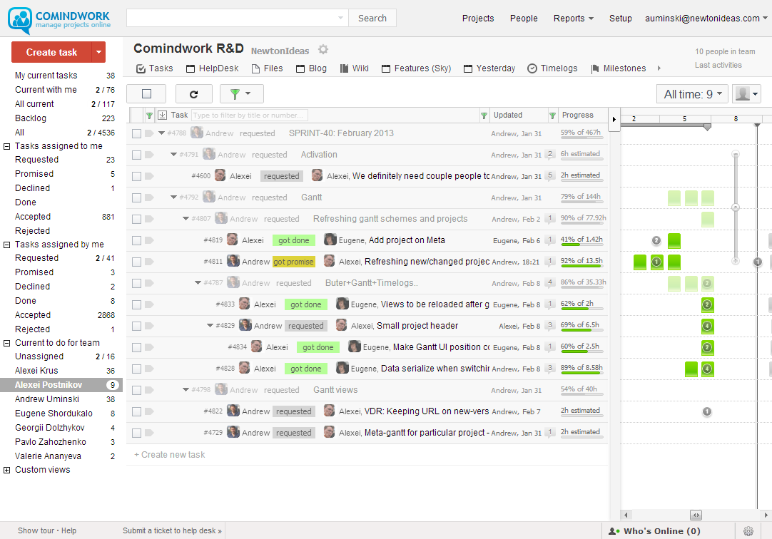 Consolidate project information and discussions in one secure workspace